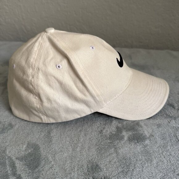 Nike Golf Hat - Embroidered black Swoosh RN 56323 M/L Off-White - Picture 4 of 5